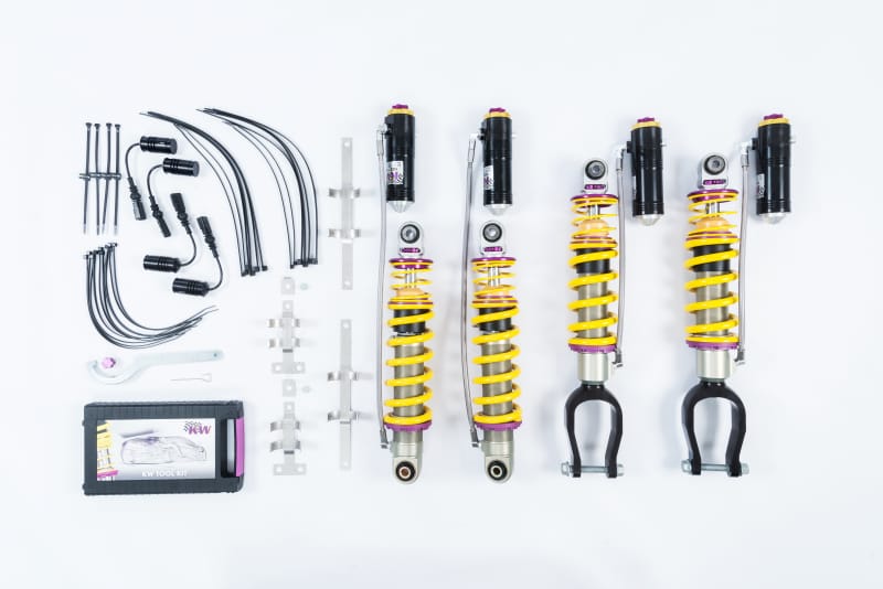 KW — Adjustable Coilovers with Rebound and Low & High-speed Compression adjustability
KW COILOVER KIT V4 BUNDLE - 3A7100AN