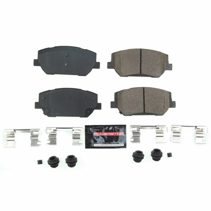 PowerStop — PowerStop - Z23 Daily Driver Carbon-Fiber Ceramic Brake Pads with Hardware Kit