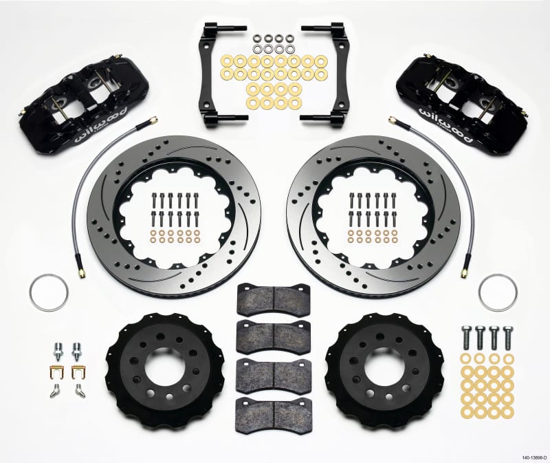Wilwood — KIT,REAR,C7 VETTE 2014-UP,AERO4,14.25 ROTOR,SRP,W/LINES