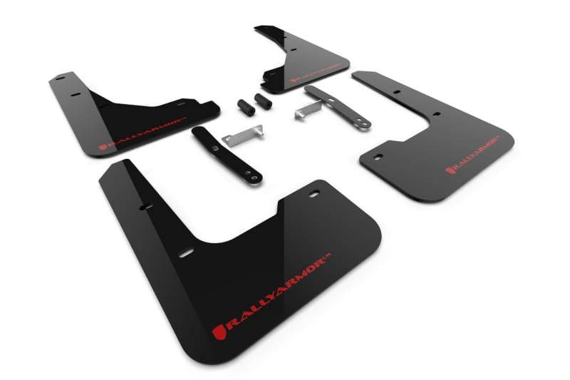 Rally Armor — Black Mud Flap/Red Logo