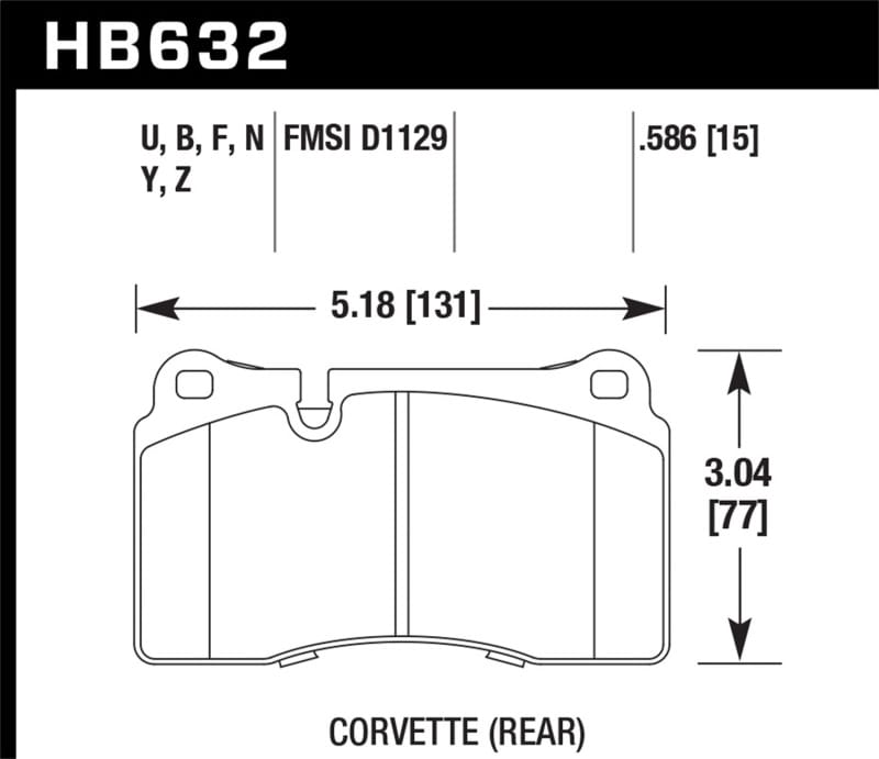 Hawk Performance — HPS 5.0 Disc Brake Pad
