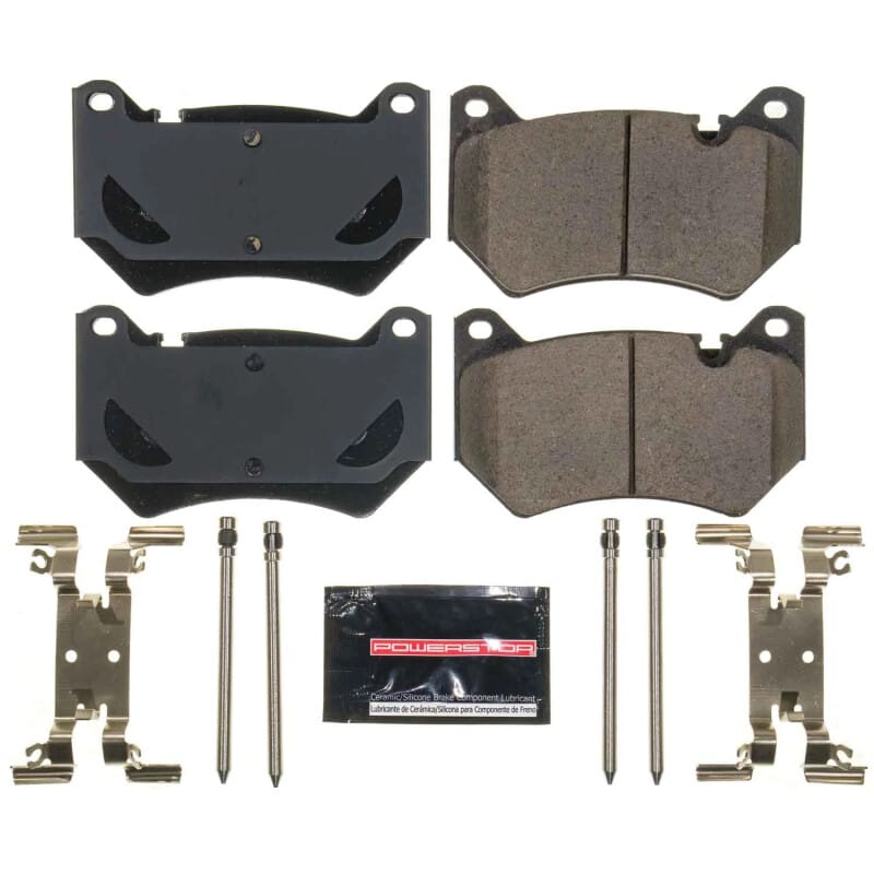PowerStop — PowerStop - Z23 Daily Driver Carbon-Fiber Ceramic Brake Pads with Hardware Kit