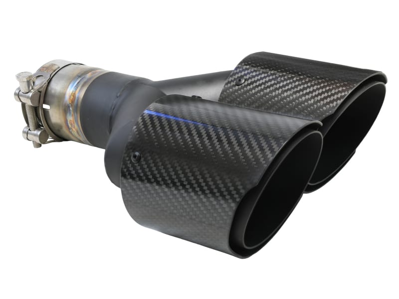 aFe — Takeda 304 Stainless Steel Clamp-on Exhaust Tip Carbon Fiber