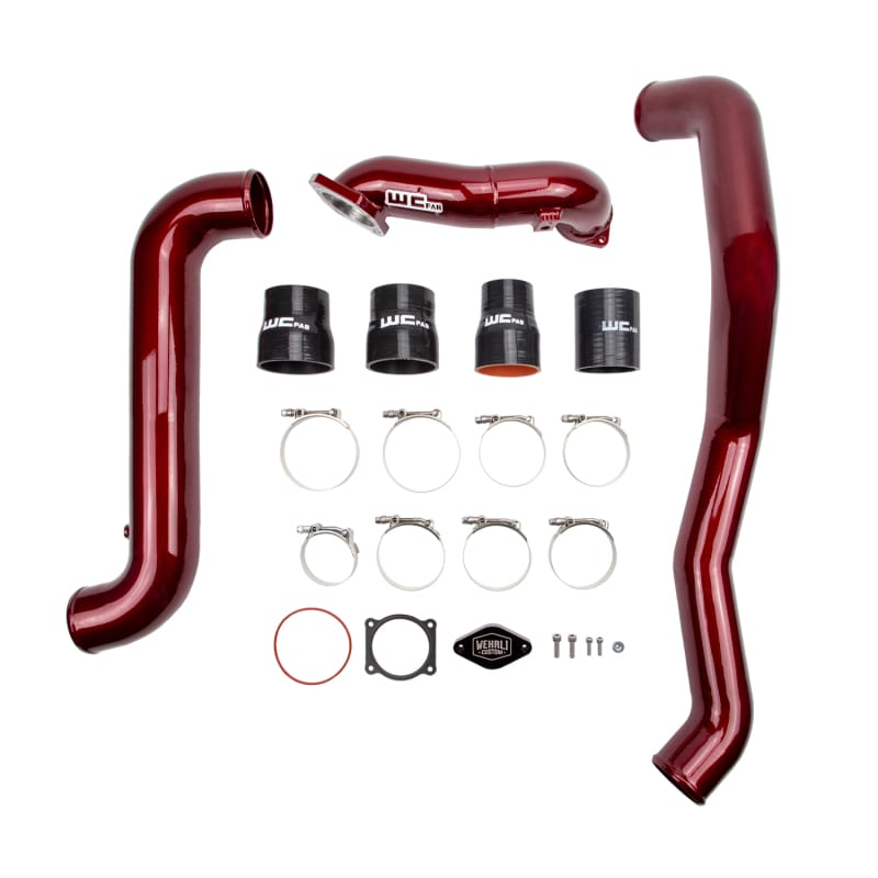Wehrli — High Flow Intercooler Pipe Kit, 11-16 Duramax LML, Bengal Blue