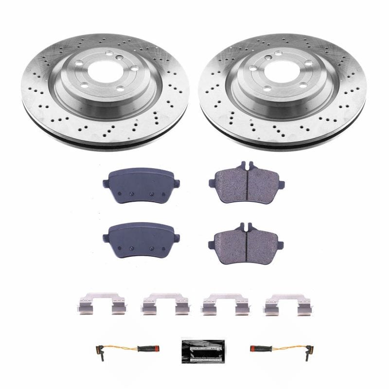 PowerStop — OE Stock Replacement Low-Dust Ceramic Brake Pad and Rotor Kit