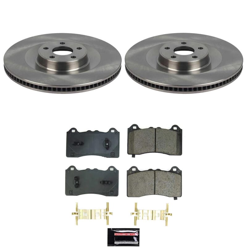 PowerStop — OE Stock Replacement Low-Dust Ceramic Brake Pad and Rotor Kit