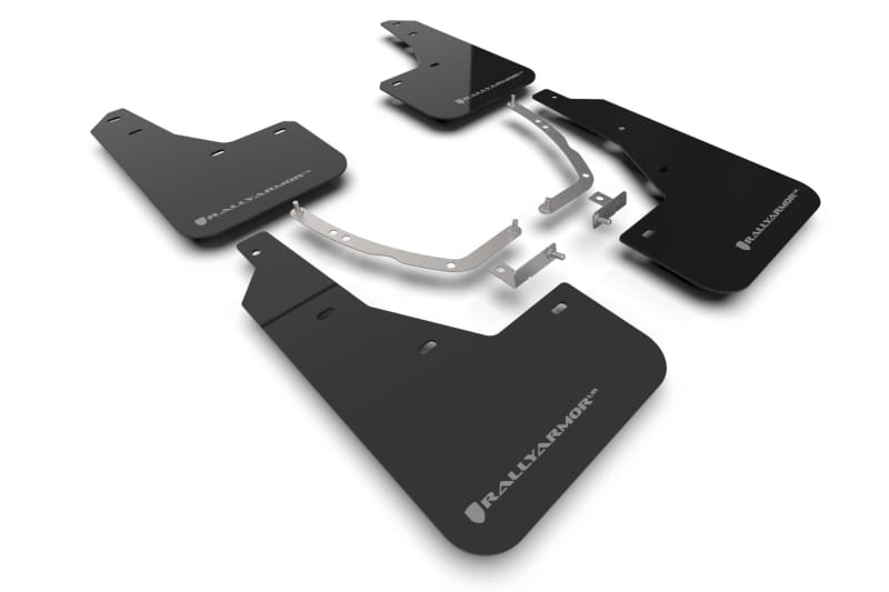 Rally Armor — Black Mud Flap/Silver Logo