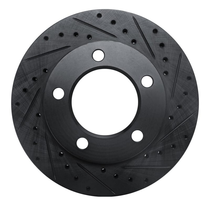 R1 Concepts — R1 Concepts Brake Rotor Drilled and Slotted Black