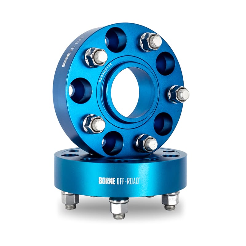 Borne Off-Road — Borne Off-Road Wheel Spacers - 5x127 - 71.6 - 30mm - M14 - Blue