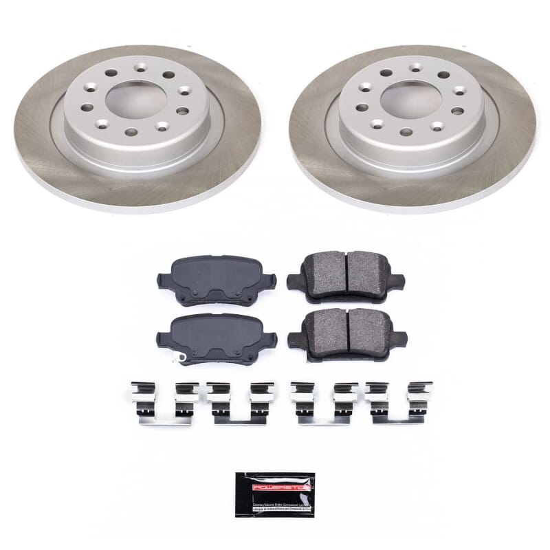 PowerStop — Semi-Coated Rotor and Low-Dust Ceramic Brake Pad Kit