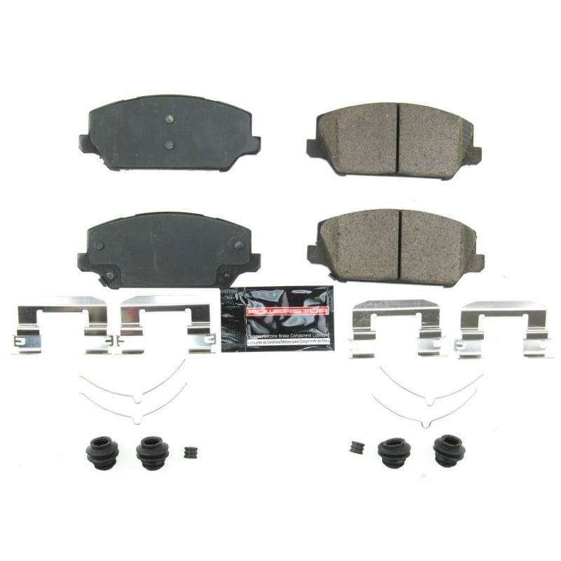 PowerStop — PowerStop - Z23 Daily Driver Carbon-Fiber Ceramic Brake Pads with Hardware Kit