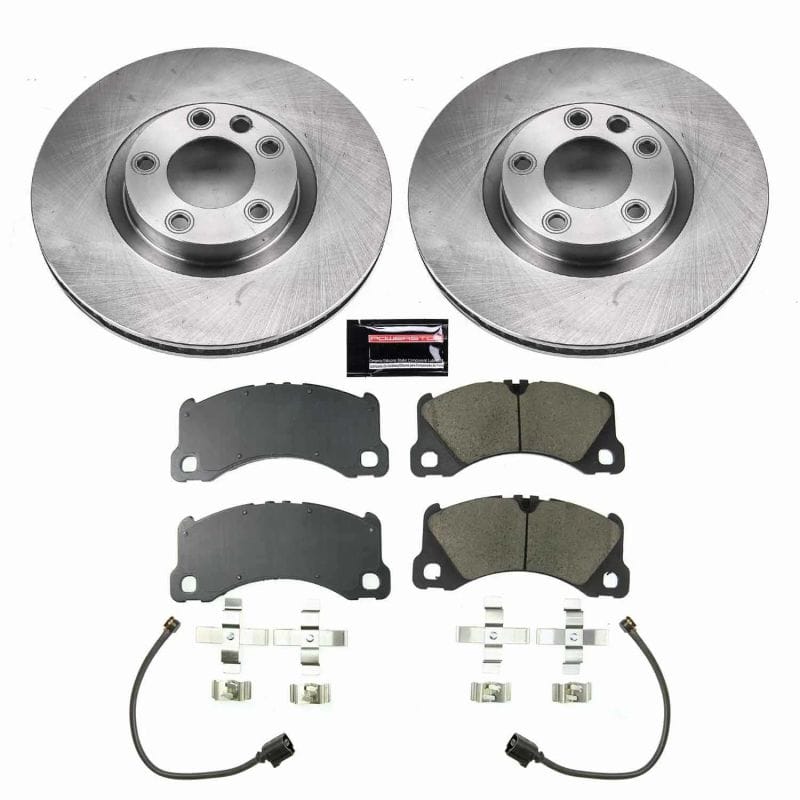 PowerStop — OE Stock Replacement Low-Dust Ceramic Brake Pad and Rotor Kit