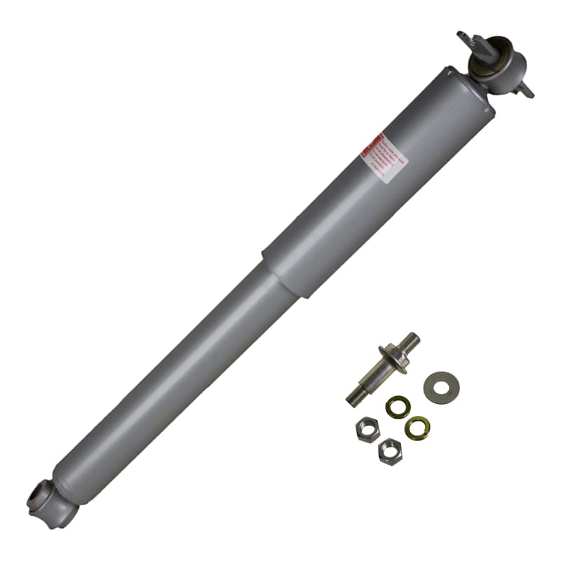 KYB — The KYB Gas-a-just monotube shock absorber has additional performance advantages over the traditional twin-tube design: It can instantly, automatically adjust to your performance needs and never experiences fade due to aeration. The KYB Gas-a-just has two separate working chambers: An air-free hydraulic piston and valve area for responsiveness and control, and a second high-pressure nitrogen gas area with a floating piston that provides a comfortable ride during normal driving and adds instant p
High Pressure Monotube Gas Shock for Cars and Trucks