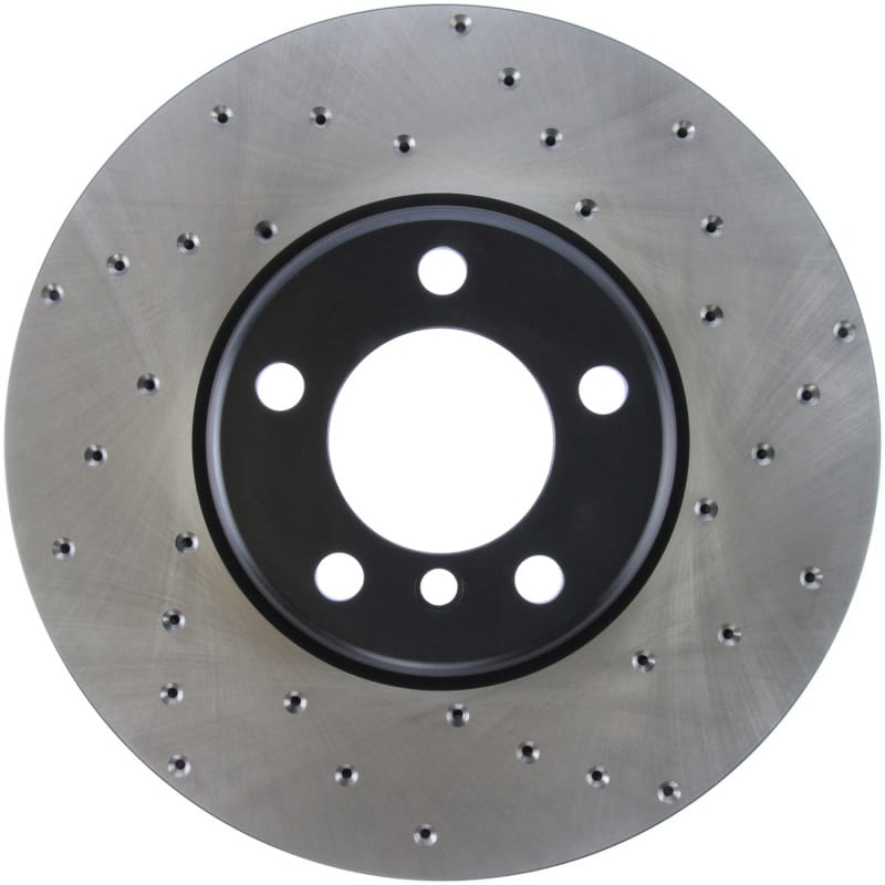 Stoptech — StopTech Sport Cross Drilled Brake Rotor; Front Left