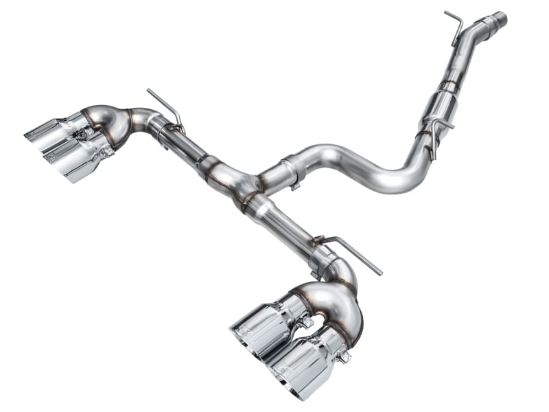 AWE Tuning — AWE Track Edition Exhaust for Volkswagen MK8 Golf R - Chrome Silver Tips