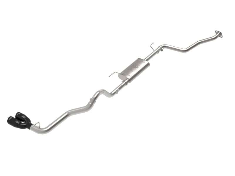 aFe — Vulcan Series 2-1/2 IN to 3 IN Stainless Steel Cat-Back Exhaust w/Black Tip