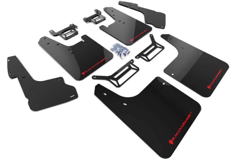 Rally Armor — Black Mud Flap/Red Logo