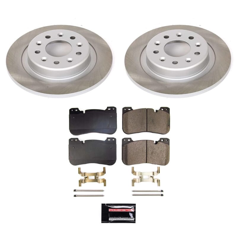 PowerStop — Semi-Coated Rotor and Low-Dust Ceramic Brake Pad Kit