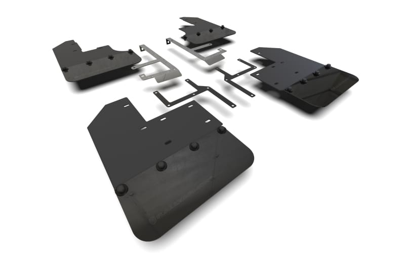 Rally Armor — Black Mud Flap/Metallic Black Logo