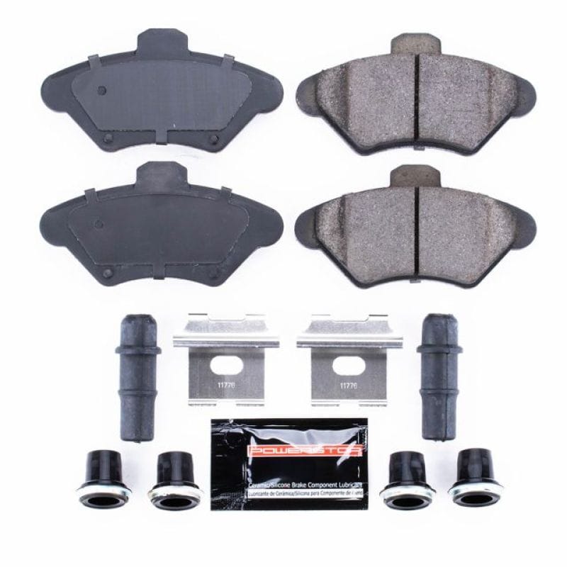 PowerStop — PowerStop - Z23 Daily Driver Carbon-Fiber Ceramic Brake Pads with Hardware Kit