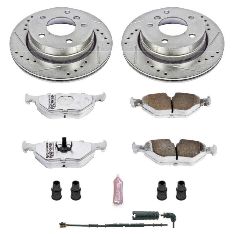 PowerStop — Z26 Street Performance Ceramic Brake Pad and Drilled & Slotted Rotor Kit