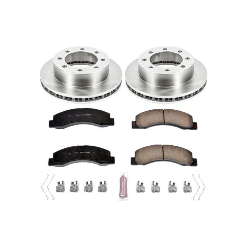 PowerStop — OE Stock Replacement Low-Dust Ceramic Brake Pad and Rotor Kit