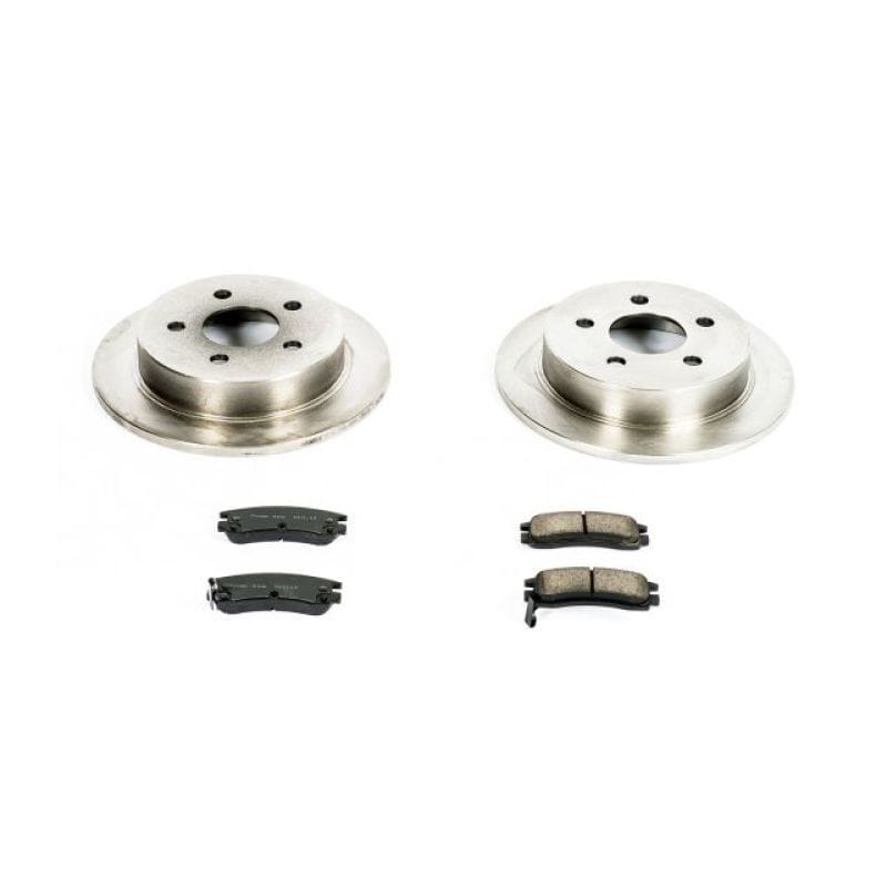 PowerStop — OE Stock Replacement Low-Dust Ceramic Brake Pad and Rotor Kit