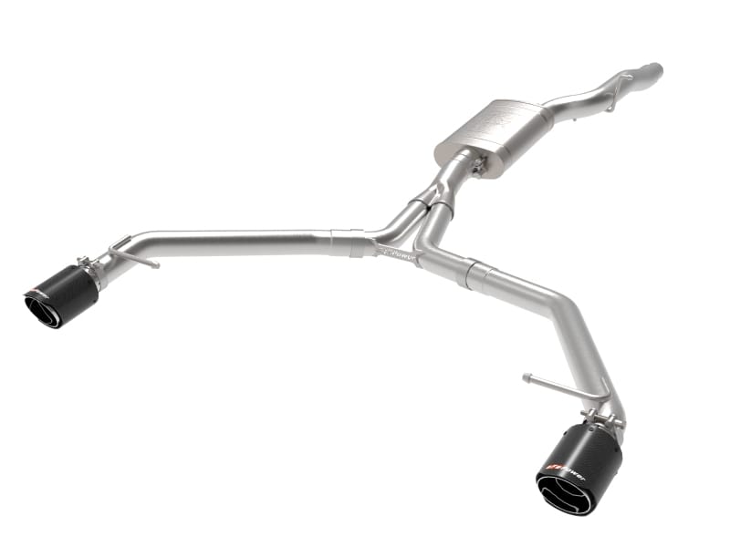 aFe — MACH Force-Xp 3 to 2-1/2 IN Stainless Steel Axle-Back Exhaust w/ Carbon Tip