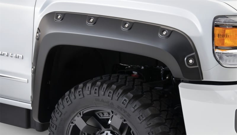Bushwacker — Fender Flares Boss Pocket Style 2Pc Front
Boss™ Pocket Style® Fender Flares