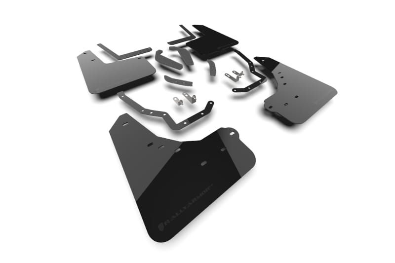 Rally Armor — Black Mud Flap/Metallic Black Logo