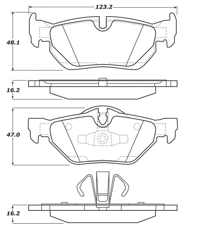Stoptech — StopTech Street Brake Pads with Shims and Hardware