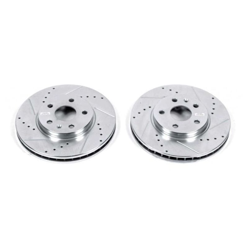 PowerStop — PowerStop Evolution Performance Drilled, Slotted & Plated Brake Rotor Pair