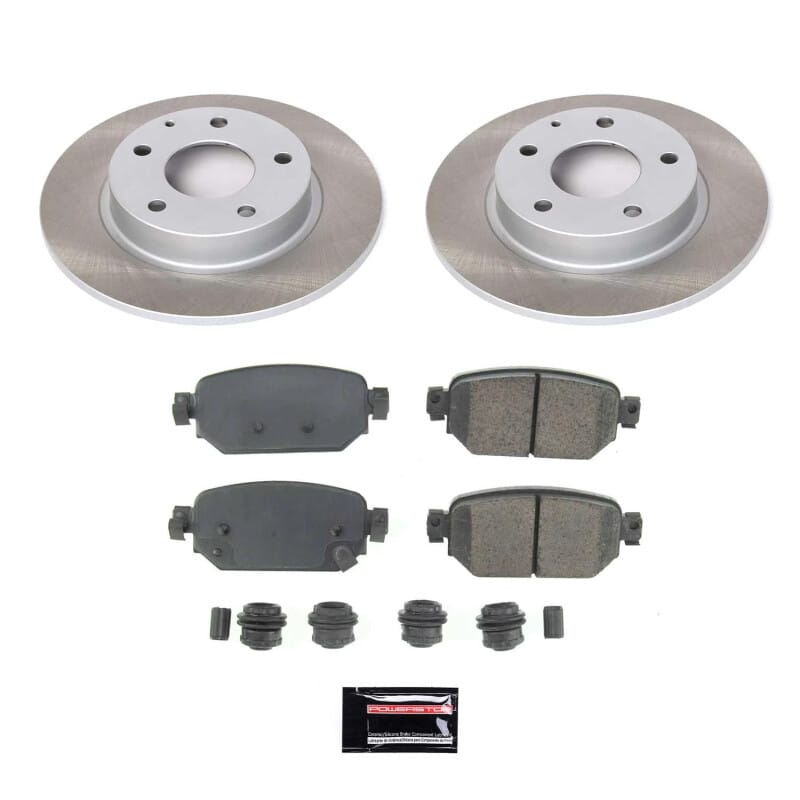 PowerStop — Semi-Coated Rotor and Low-Dust Ceramic Brake Pad Kit