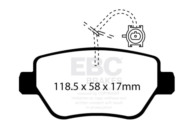EBC — Redstuff Ceramic Low Dust Brake Pads