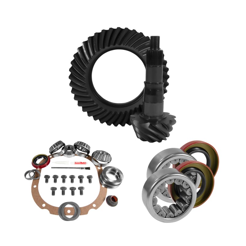 Yukon Gear & Axle — 8.8in. Ford 4.56 Rear Ring/Pinion; Install Kit; 2.99in. OD Axle Bearings/Seals
8.8" Ford 4.56 Rear Ring & Pinion, Install Kit, 2.99" OD Axle Bearings & Seals