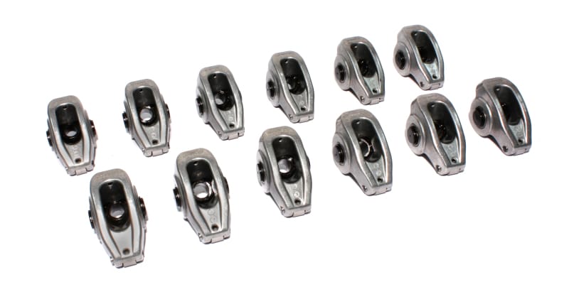 COMP Cams — High Energy Aluminum 1.6 Ratio Roller Rocker Set of 12 for Ford w/ 3/8" Stud