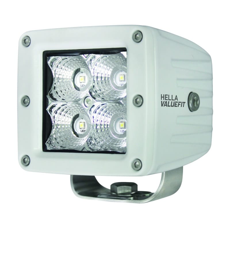 Hella — Hella HVF Cube 4 LED Off Road Kit - 3.1in 12W Flood Beam