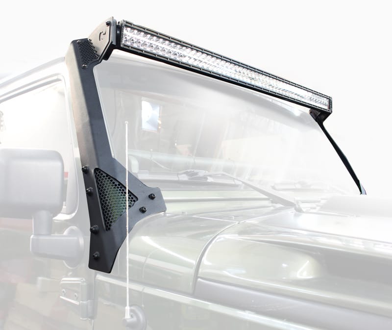 Go Rhino — XE Windshield Light Mount for Jeep Wrangler JK, fits 50" Light Bar