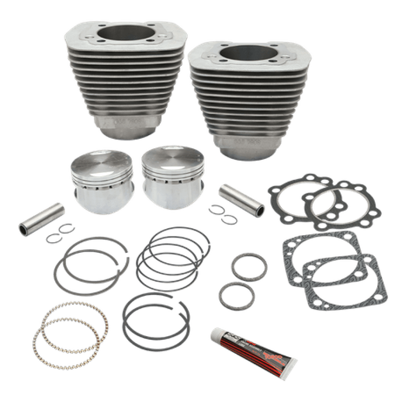 S&S Cycle — S&S Cycle 84-99 BT 96in 3 5/8in Big Bore Cylinder & Piston Kit - Natural