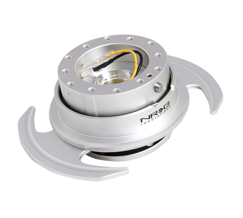 NRG — NRG Quick Release Kit Gen 3.0 - Silver Body / Silver Ring w/Handles