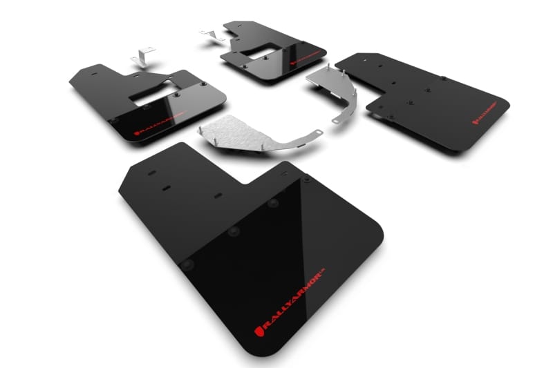 Rally Armor — Black Mud Flap/Red Logo