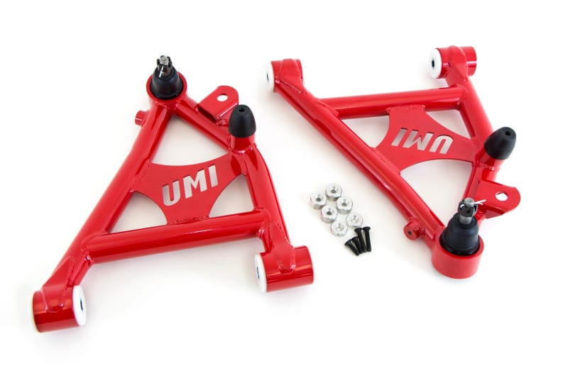 UMI Performance — 2052 - 1982-1992 GM F-Body Front Lower A-arms, Delrin, Coilover Specific