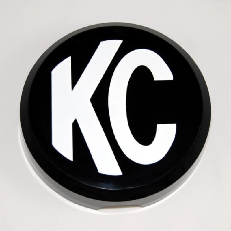 KC HiLiTES — Cover; 6in. Rnd Black w/Wht KC Hard (ea)
KC Cover 6in ABS Plastic Black White EA