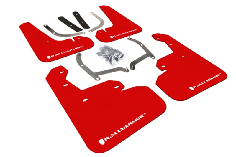 Rally Armor — Red Mud Flap/White Logo