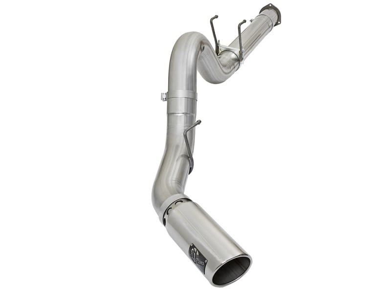 aFe — ATLAS 5 IN Aluminized Steel DPF-Back Exhaust System w/Polished Tip
