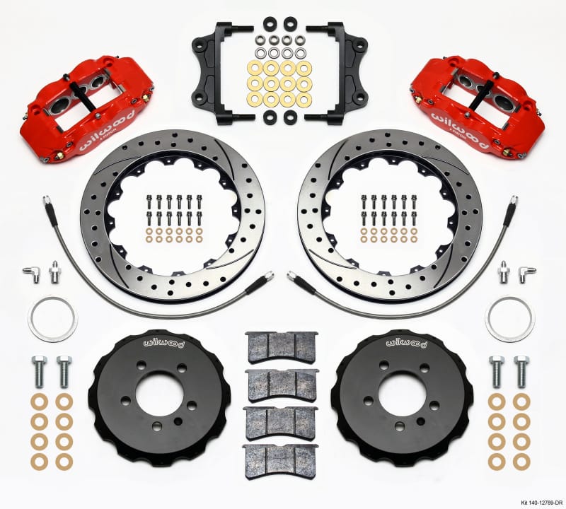 Wilwood — KIT,FRONT,VW GTI,06-14,FNSL6R,12.88x1.10 SRP,RED,W/LINES