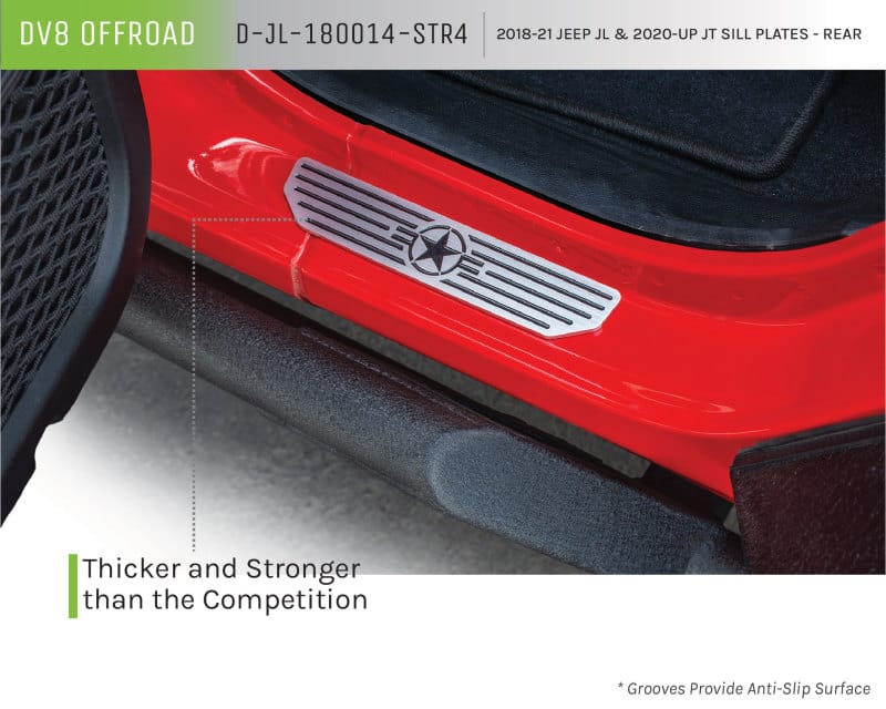 DV8 Offroad — Rear Sill Plates with in.Since 1942 in. Logo