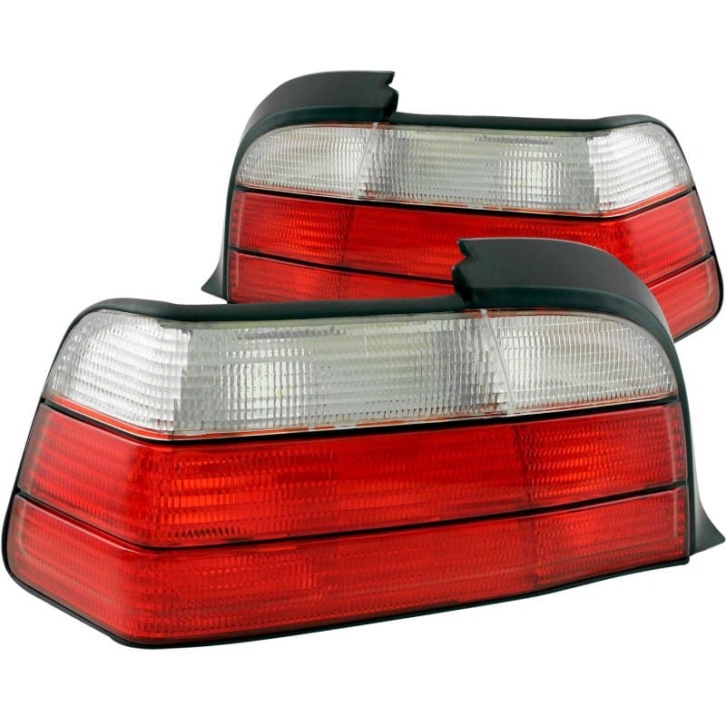 ANZO — ANZO 1992-1998 BMW 3 Series E36 Coupe/Convertible Taillights Red/Clear
TailLightSet