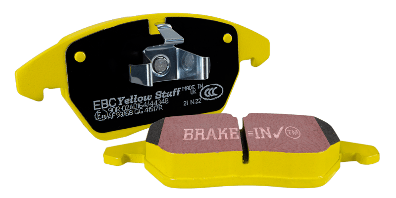 EBC — Yellowstuff pads are high friction coefficient spirited front street pads
