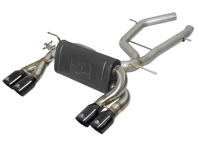 aFe — MACH Force-Xp 2-1/2 IN Stainless Steel Axle Back Exhaust System w/ Black Tips